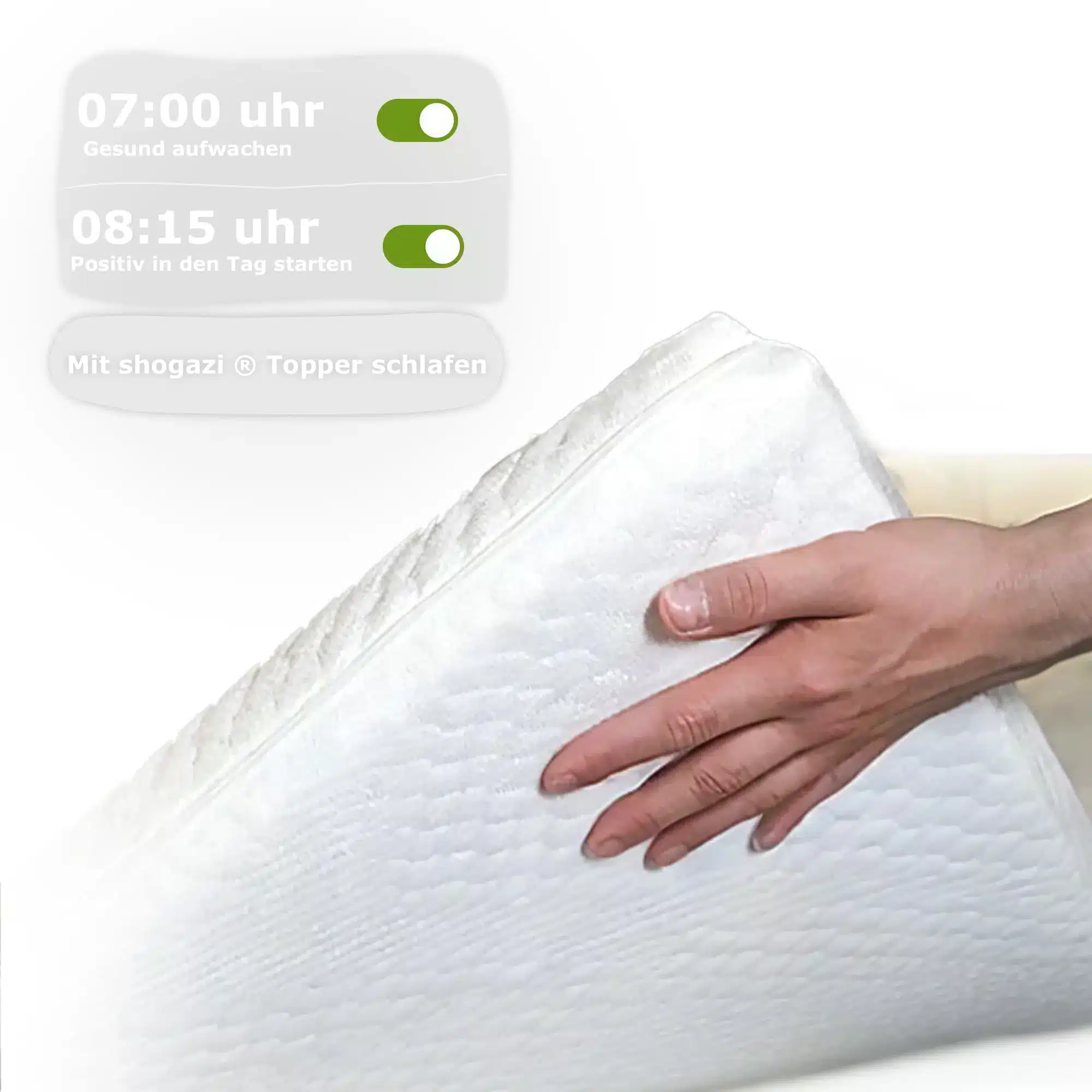 Topper 90x200 cm in Verpackung